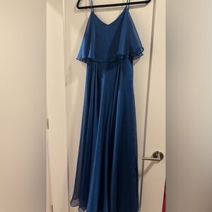 Elegant Blue Maxi Dress